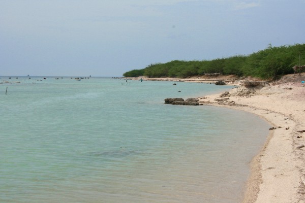 multicolor sand beach in rameswaram