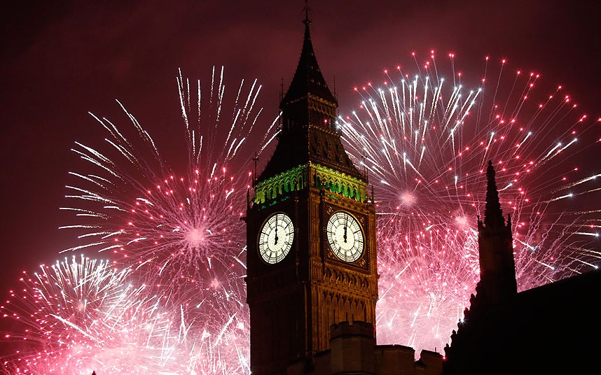 New Year celebrations and fireworks start aro