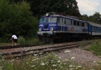 Daredevil gambles with death as he jumps in f