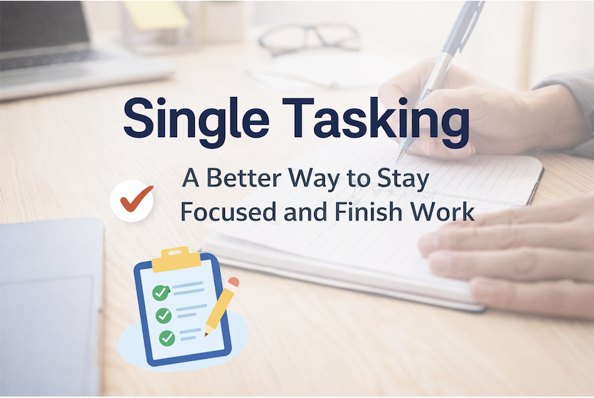 Distraction Is Not Multitasking: Why Finishing One Task at a Time Matters