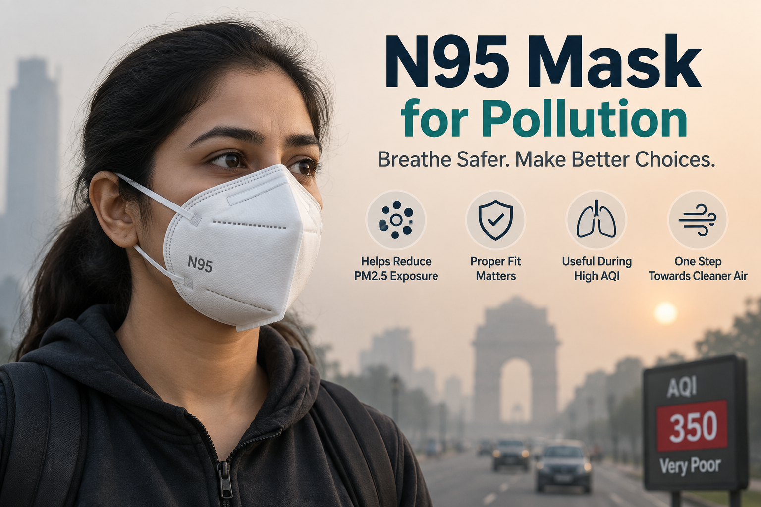 N95 Mask for Pollution: How to Choose the Right Mask for High AQI